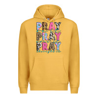 Mustard pray on it pray over it pray throught it Premium Hoodie - texasbilliewilder