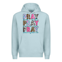 Blue Mist pray on it pray over it pray throught it Premium Hoodie - texasbilliewilder