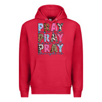 Cardinal pray on it pray over it pray throught it Premium Hoodie - texasbilliewilder