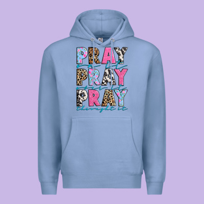 Premium Hoodie pray on it pray over it pray throught it