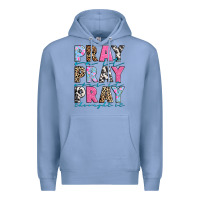 Colony Blue pray on it pray over it pray throught it Premium Hoodie - texasbilliewilder