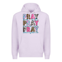 Lilac pray on it pray over it pray throught it Premium Hoodie - texasbilliewilder