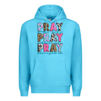 Ocean Blue pray on it pray over it pray throught it Premium Hoodie - texasbilliewilder
