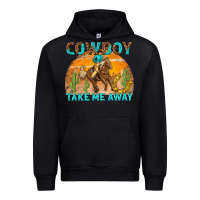 Black cowboy take me away Urban Hoodie - texasbilliewilder