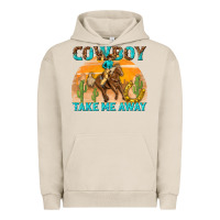 Pigment French Oak cowboy take me away Urban Hoodie - texasbilliewilder