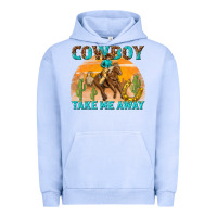Pigment Grape Ice cowboy take me away Urban Hoodie - texasbilliewilder