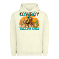 Pigment Pistachio cowboy take me away Urban Hoodie - texasbilliewilder