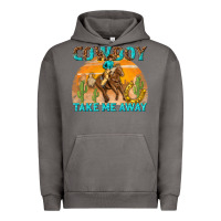 Pigment Tornado cowboy take me away Urban Hoodie - texasbilliewilder