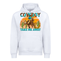 White cowboy take me away Urban Hoodie - texasbilliewilder