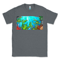 Charcoal Heather lobster license plate Classic Tee - BarkalooDesign