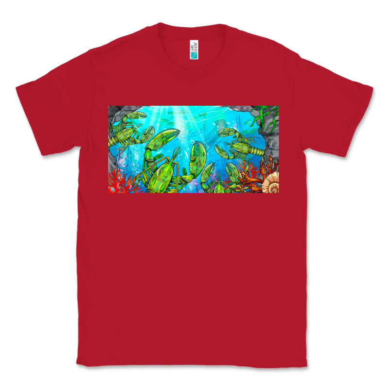 Lobster License Plate Classic Tee by BarkalooDesign | Teevron