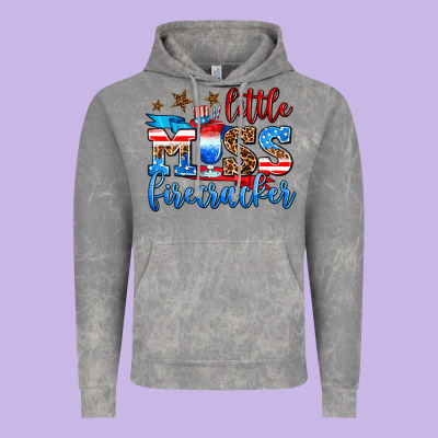 Little Miss Firecracker Vintage Hoodie Designed By Adodesignshop