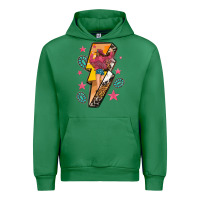 Emerald cowgirl with lightning bolt Urban Hoodie - texasbilliewilder