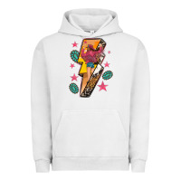 Pigment Lunar Rock cowgirl with lightning bolt Urban Hoodie - texasbilliewilder