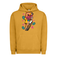 Pigment Peanut Butter cowgirl with lightning bolt Urban Hoodie - texasbilliewilder