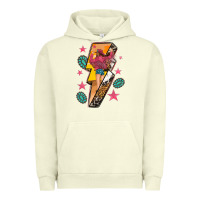 Pigment Pistachio cowgirl with lightning bolt Urban Hoodie - texasbilliewilder