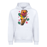 White cowgirl with lightning bolt Urban Hoodie - texasbilliewilder