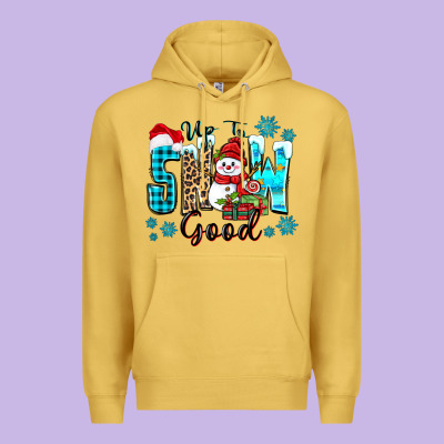 Up To Snow Good Premium Hoodie Designed By Zillion Design Studio