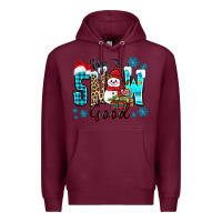 Burgundy up to snow good Premium Hoodie - Zillion Design Studio