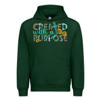 Forest Green created with a purpose Urban Hoodie - texasbilliewilder