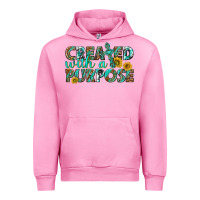 Fuchsia Pink created with a purpose Urban Hoodie - texasbilliewilder