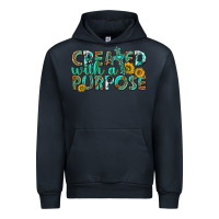 Navy created with a purpose Urban Hoodie - texasbilliewilder