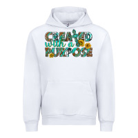 White created with a purpose Urban Hoodie - texasbilliewilder