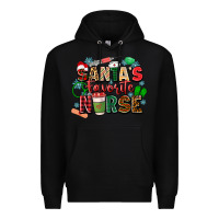 Black santa's favorite nurse Premium Hoodie - Zillion Design Studio