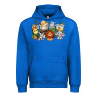 Cobalt cute baby safari animals coffee cups Urban Hoodie - texasbilliewilder