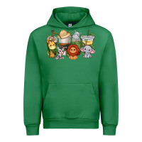 Cute Baby Safari Animals Coffee Cups Urban Hoodie | Teevron