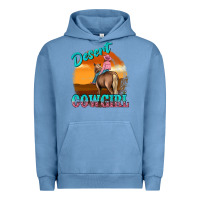 Pigment Pebble Blue desert cowgirl Urban Hoodie - texasbilliewilder