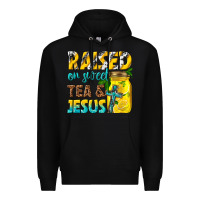 Black raised on sweet tea and jesus Premium Hoodie - texasbilliewilder