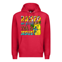 Cardinal raised on sweet tea and jesus Premium Hoodie - texasbilliewilder