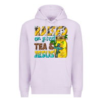 Lilac raised on sweet tea and jesus Premium Hoodie - texasbilliewilder