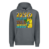 Rock raised on sweet tea and jesus Premium Hoodie - texasbilliewilder