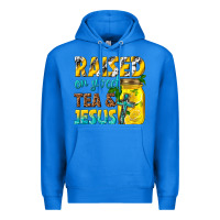 True Royal raised on sweet tea and jesus Premium Hoodie - texasbilliewilder