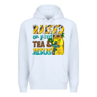 White raised on sweet tea and jesus Premium Hoodie - texasbilliewilder