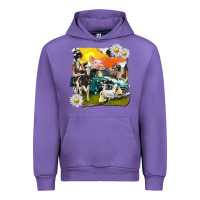 Tulip cowhide farm truck with farm animals Urban Hoodie - texasbilliewilder