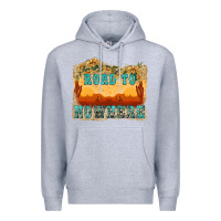 Heather Grey road to nowhere tbw Premium Hoodie - texasbilliewilder