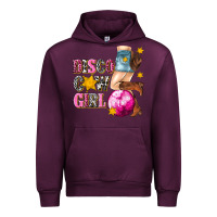 Mauve Wine disco cowgirl Urban Hoodie - texasbilliewilder