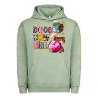 Pigment Oil Green disco cowgirl Urban Hoodie - texasbilliewilder