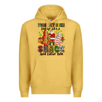 Antique Gold torn between lookin' like a snack and eatin' one Premium Hoodie - Zillion Design Studio