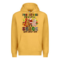Mustard torn between lookin' like a snack and eatin' one Premium Hoodie - Zillion Design Studio
