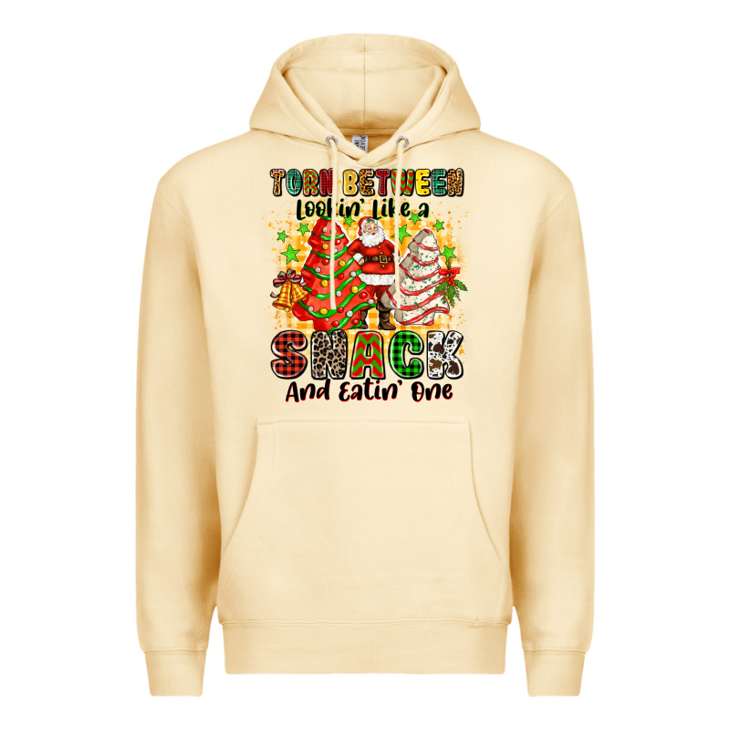 Torn Between Lookin' Like A Snack And Eatin' One Premium Hoodie by Zillion Design Studio | Teevron