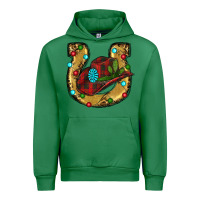 Emerald Christmas Horseshoe Urban Hoodie - RanaPortraitStore