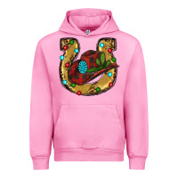 Fuchsia Pink Christmas Horseshoe Urban Hoodie - RanaPortraitStore