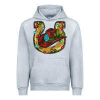 Heather Grey Christmas Horseshoe Urban Hoodie - RanaPortraitStore