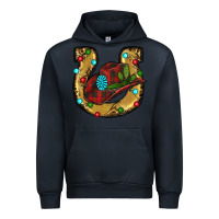 Navy Christmas Horseshoe Urban Hoodie - RanaPortraitStore