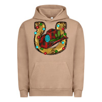 Pigment Burro Christmas Horseshoe Urban Hoodie - RanaPortraitStore