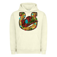 Pigment Pistachio Christmas Horseshoe Urban Hoodie - RanaPortraitStore